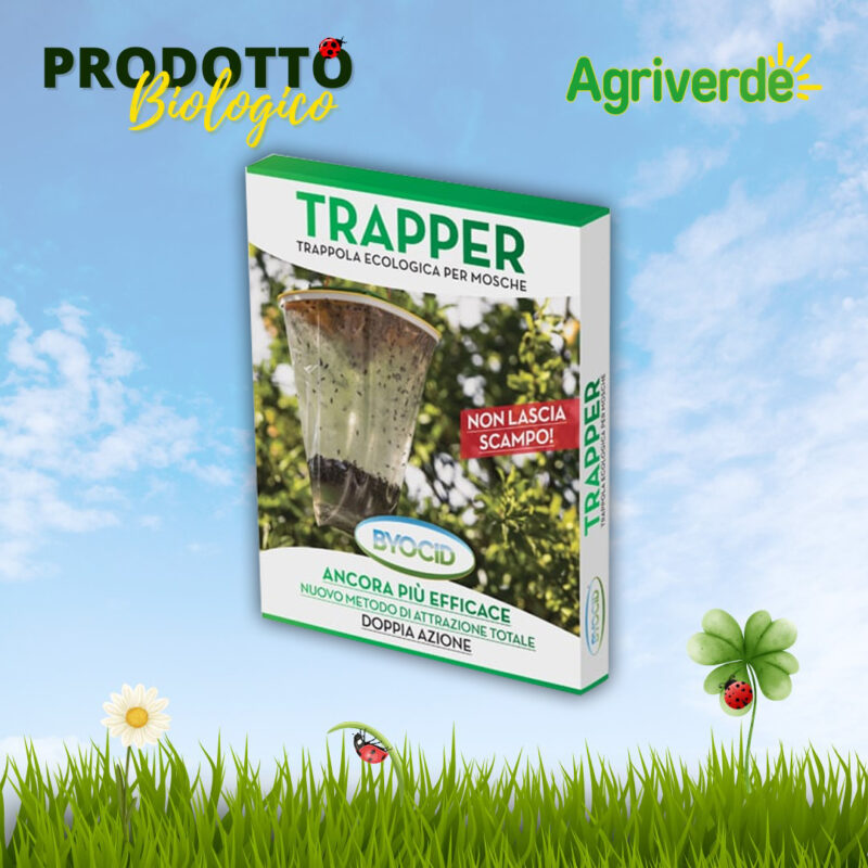 Byocid Trapper Trappola Ecologica per Mosche Doppia Azione